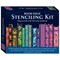 Hinkler: Book Edge Stenciling Kit - Customize Your Books, Creative Adult DIY Art Set, Stencils, Paints, Sponges, Clamps, Markers & Instructional Guide